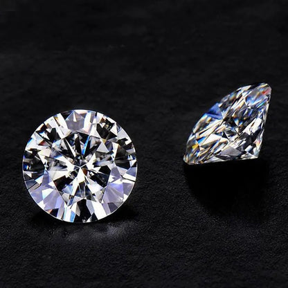 Round Brilliant Cut 1.0ct Carat 6.5mm E F Color Moissanites Loose Stone  Ring Jewelry Bracelet Material High Quality