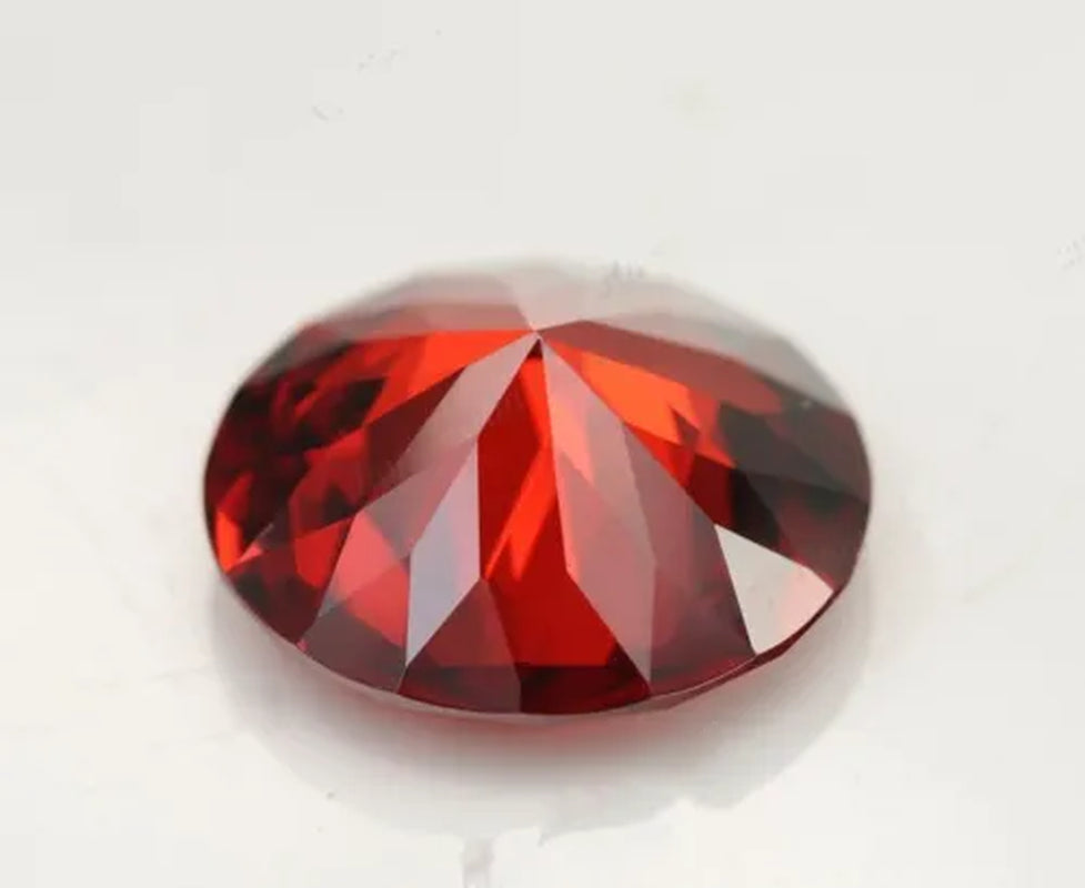 Padparadscha Sapphire 1.08Ct 6Mm round Faceted Cut Shape AAAAA VVS Loose Gems