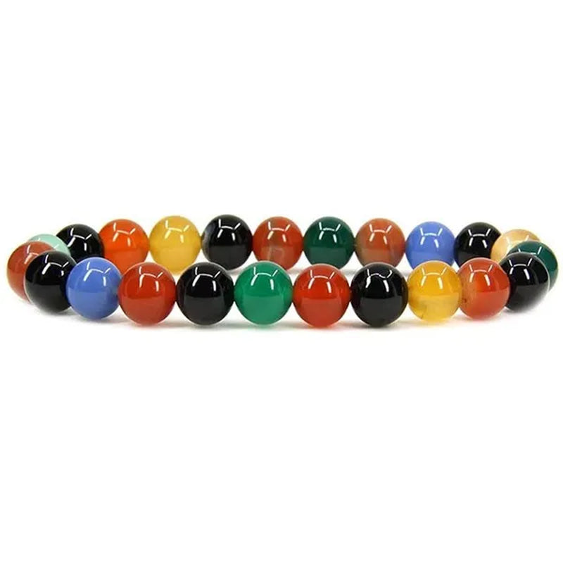 6Mm 8Mm Natural Stone Chakra Beaded Charm Bracelets Tiger Eye Amethyst Lapis Lazuli round Beads Bracelet Women Yoga Jewelry