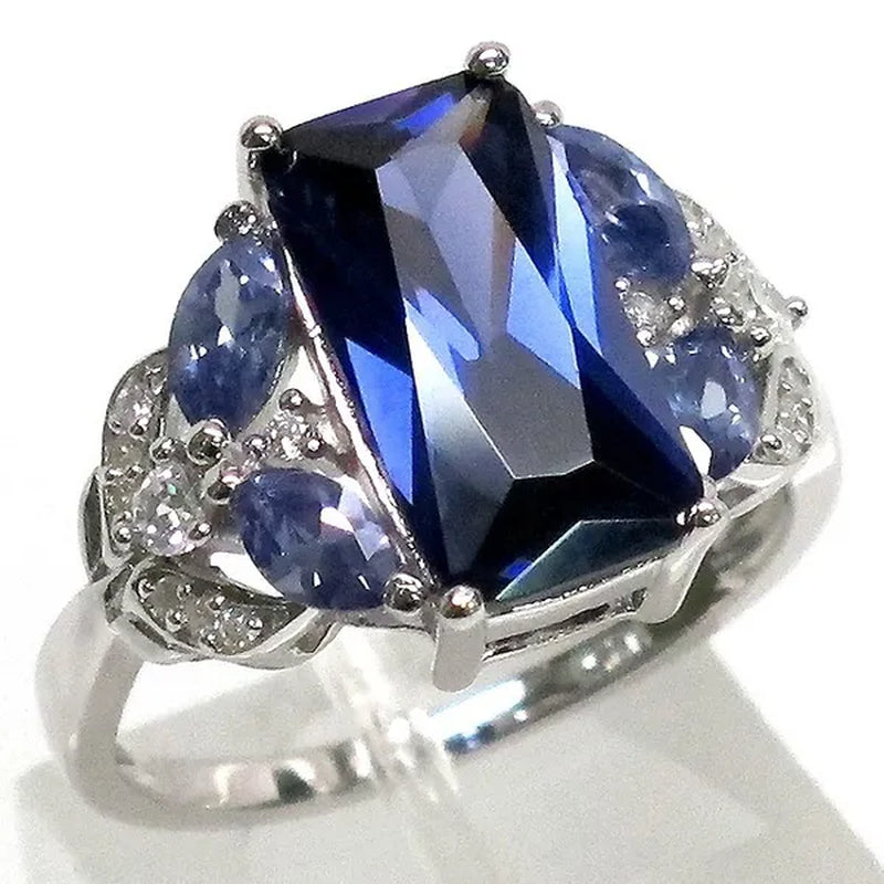 Jewellry Size 6-10 Red Ruby Cut Ring Ladies