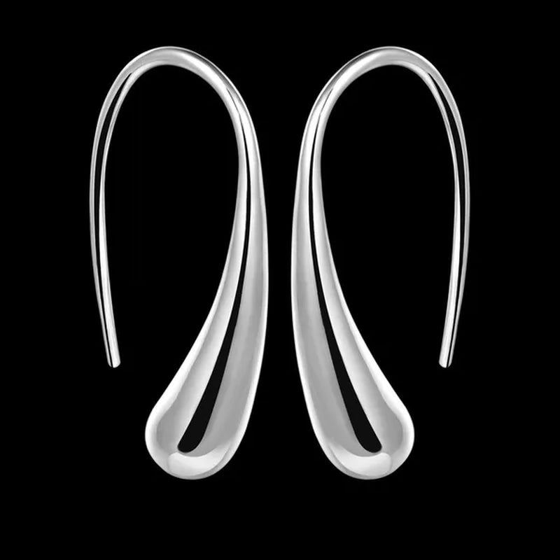 925 Sterling Silver Earing / Lovely / 925 Crystal Dangle Earrings Trendy Earrings