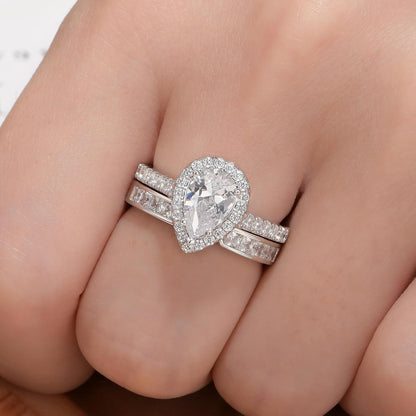 925 Sterling Silver Open Wedding Bands for Women Anniversary Eternity Stackable Rings Cubic Zirconia