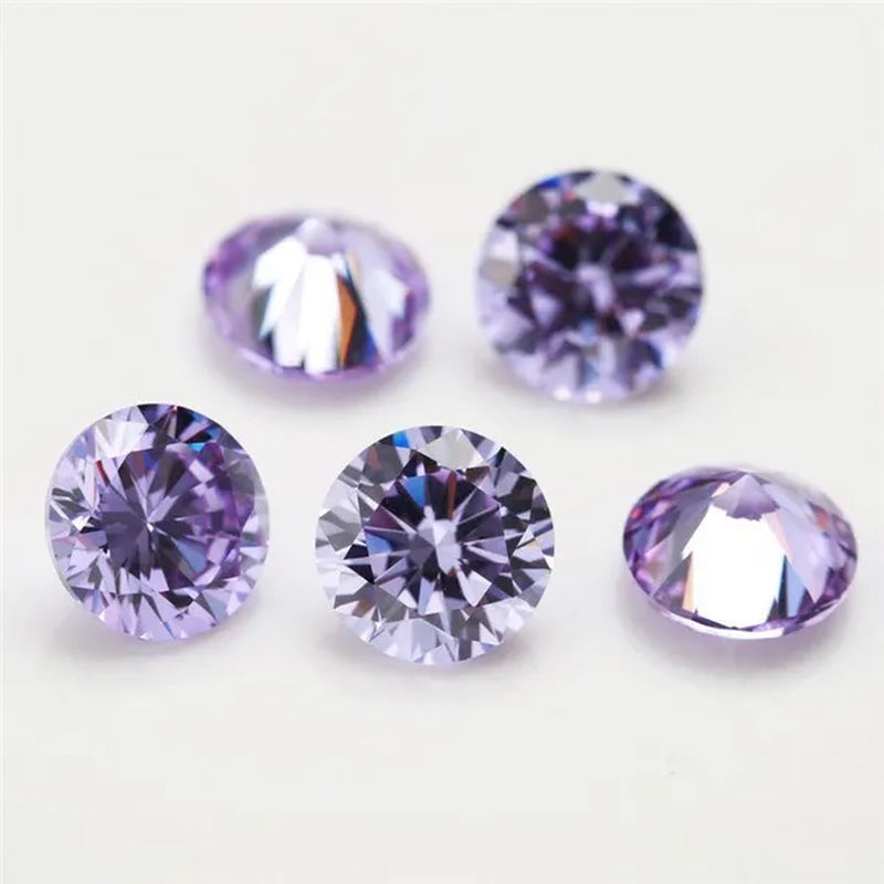 Round brilliant diamond-cut Moissanite bulk jewelry
