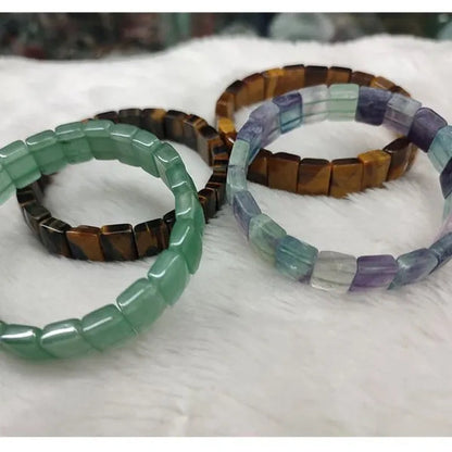 rainbow labradorite stone mookaite morganite quartz tiger eye flourite citrine beads bracelet natural gemstone bangle