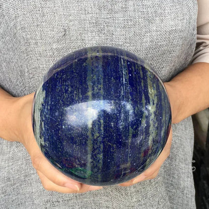 1KG+ Natural lapis lazuli sphere rock quartz crystal ball  reiki healing
