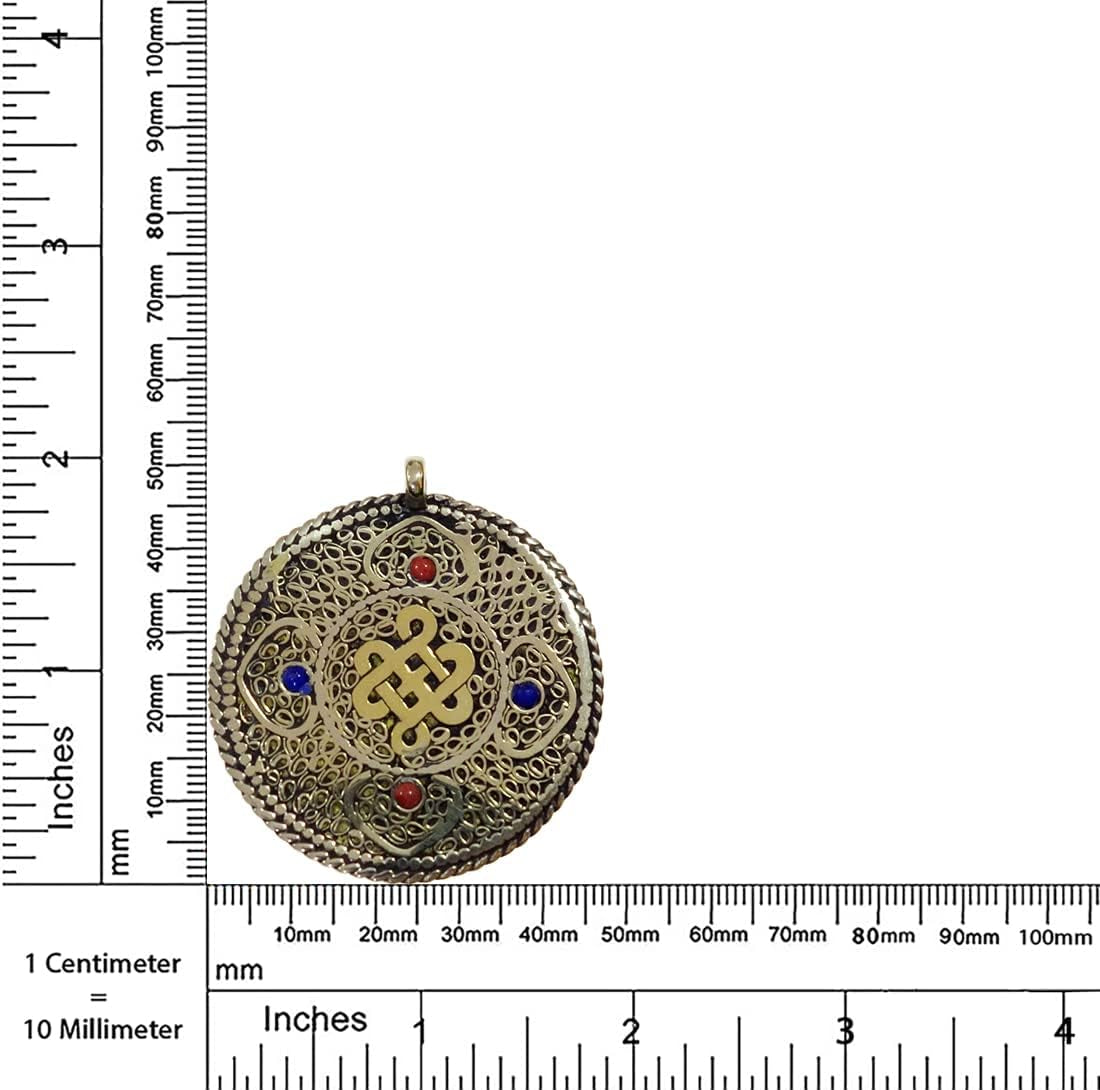 Handmade Boho Design Pendants for Women Men Coral Lapis Lazuli Gemstone Pendant for Necklace Infinity Symbol Amulet Fashion Jewelry for Gifts Party