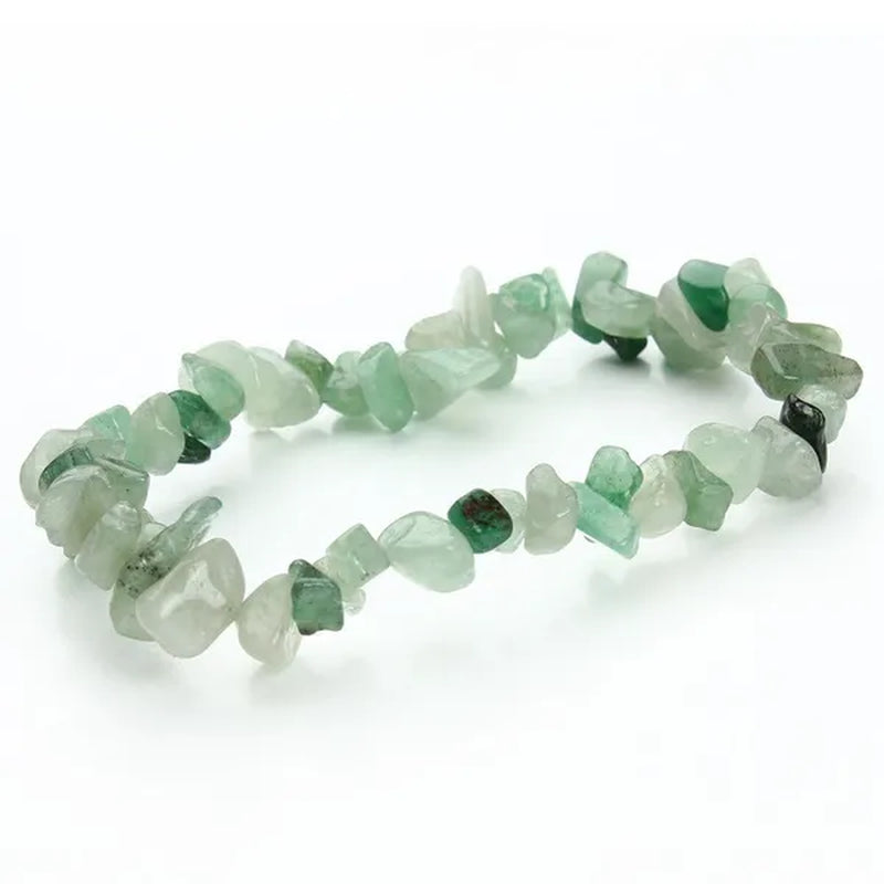 12pcs Gravel Natural Stone Bracelets For Women Amethyst Labradorite Beads Bangles Turquoise Rose Quartz Pulseiras Femininas