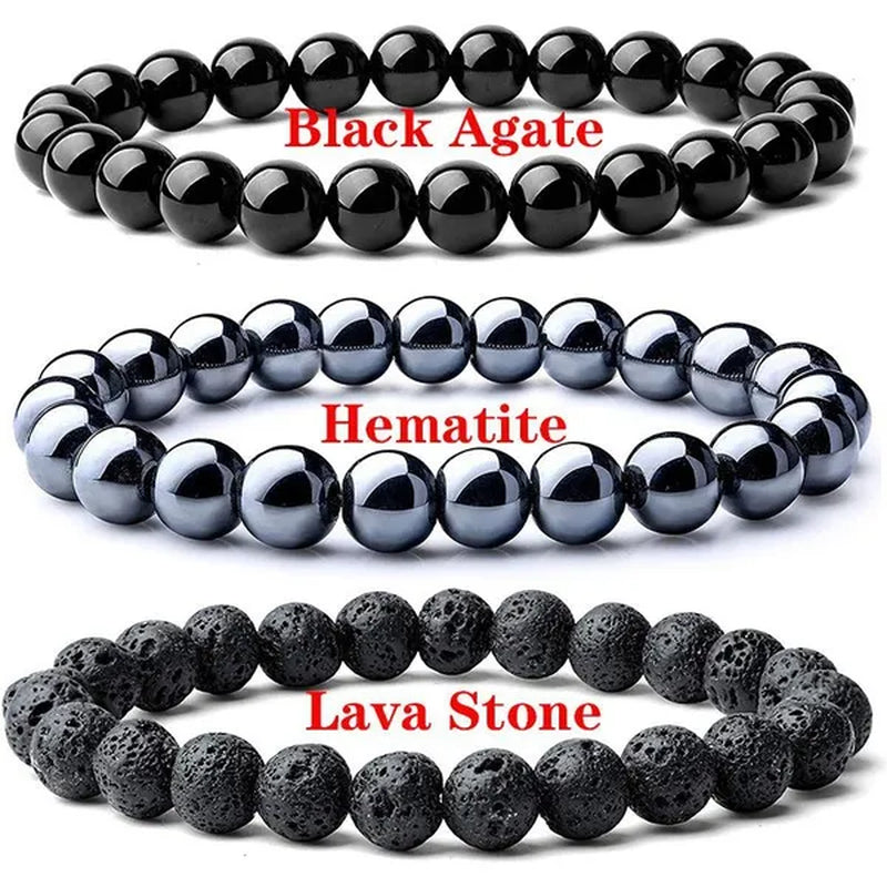 6Mm 8Mm Natural Stone Chakra Beaded Charm Bracelets Tiger Eye Amethyst Lapis Lazuli round Beads Bracelet Women Yoga Jewelry