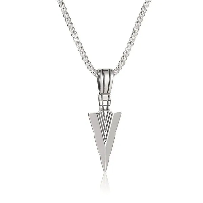 Men's Fashion Jewelry Black Gold Silver Color Pendant Long Chain Necklaces Mens Necklaces