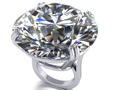 Natural White Sapphire Engagement Ring Size 6,7,8,9,10