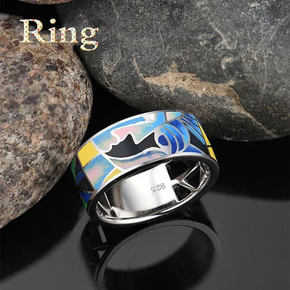 1/2/4/piece Set of Chinese and American Ethnic Style Abstract Drama Knife Horse Dan Abstract Face Contour Opera Mask 925 Sterling Silver Jewelry Jewelry Set Bride Engagement Wedding Jewelry Lover Gift Couple Necklace Anniversary Gift Jewelry