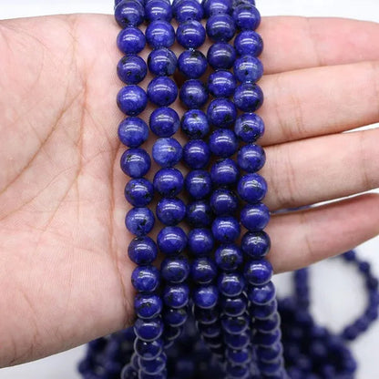 1Strand/Lot 4/6/8/10/12 Mm Natural Stone Beads Loose Spacer Bead for Jewelry Making Findings DIY Bracelet Necklace