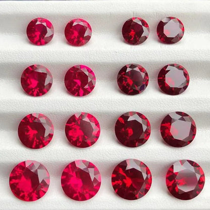 Natural Ruby AAAA+ Unheated 10.50 Cts Natural Mined 11.0Mm Sri-Lanka Garnet Red Ruby round Cut VVS Loose Gem