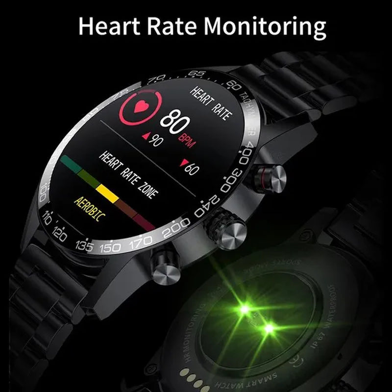 LIGE Newest Bluetooth Call Smart Watches for Men Sports Fitness Tracker Waterproof Smartwatch Large HD Screen Health Bracelet Montre Connecter