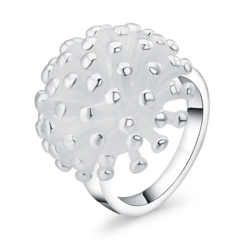 New 925 Sterling Silver Jewelry Fashion Noble Women Classic Personality Ring