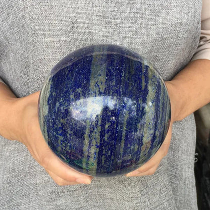 1KG+ Natural lapis lazuli sphere rock quartz crystal ball  reiki healing