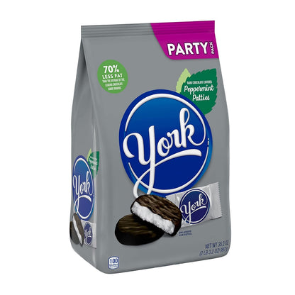 Dark Chocolate Peppermint Patties, Candy Party Pack, 35.2 Oz