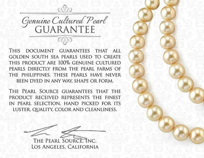 Pearl Ring with Golden South Sea Cultured Pearl and 14K Gold Terrie Pearl Ring for Women