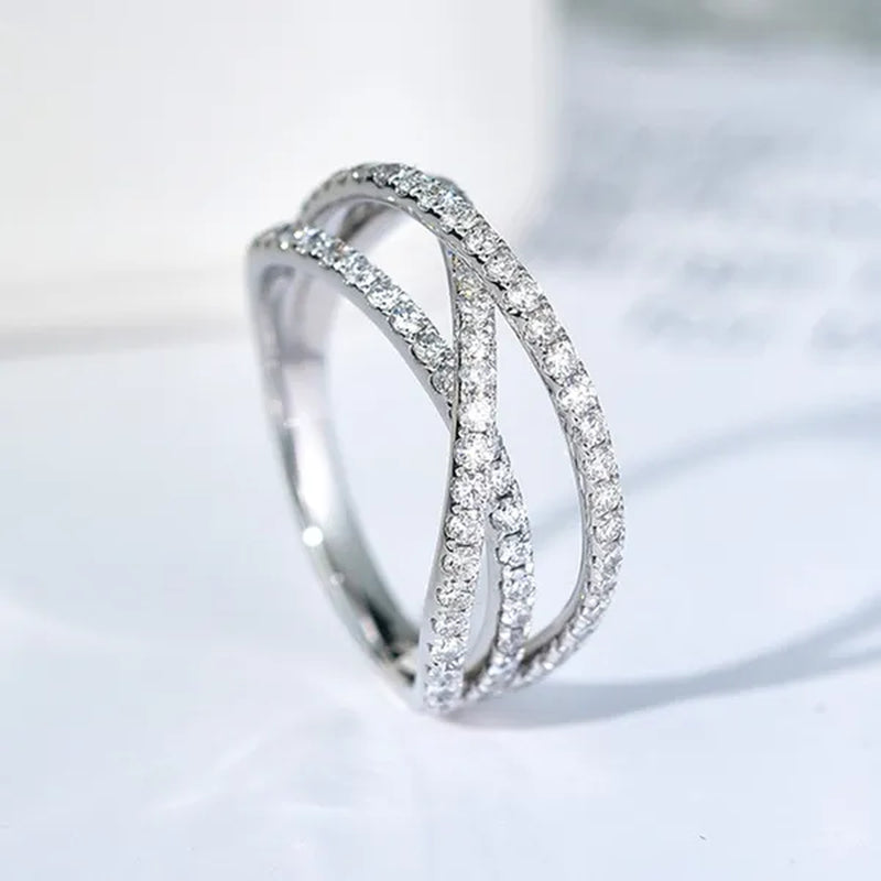 Women's Fashion Ring Romantic Bride Jewelry for Women Wedding Band Proposal Engagement Party Anniversary Gift