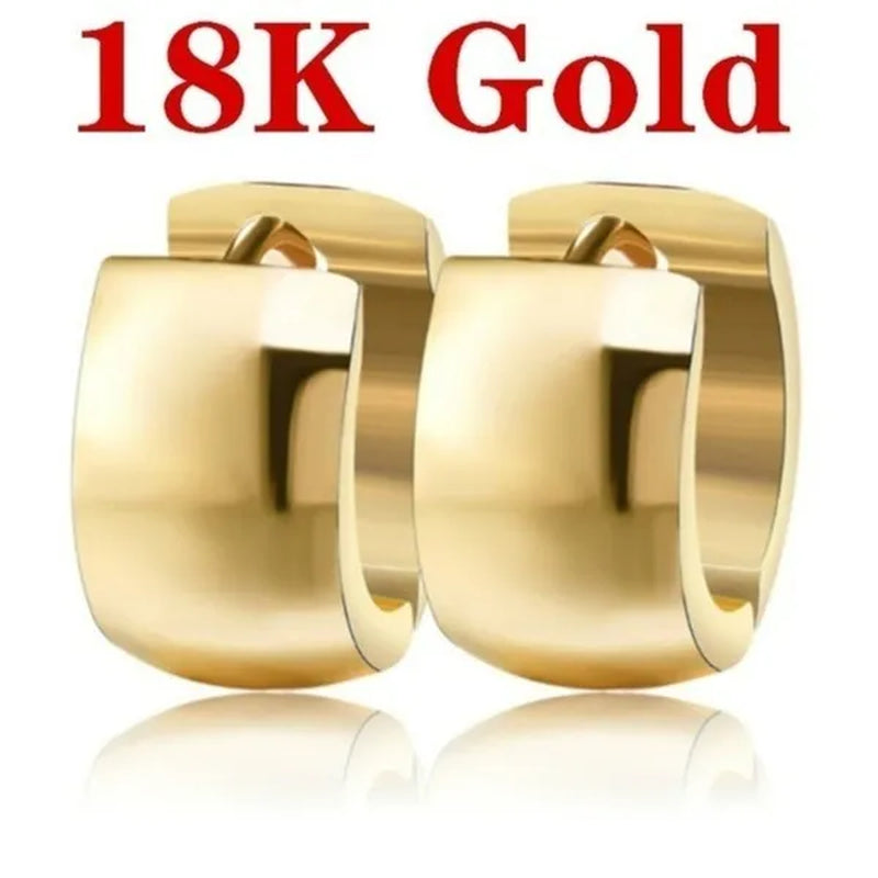 18K Solid Yellow Gold Plated White Gold Drop Dangle Earrings for Women Jewelry