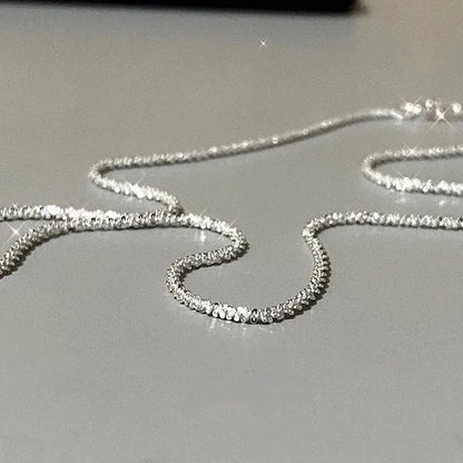 Women's Necklace Men's 16"-30" 3mm Shiny Ice Chain Necklace Chain Wedding Engagement Couple Jewelry