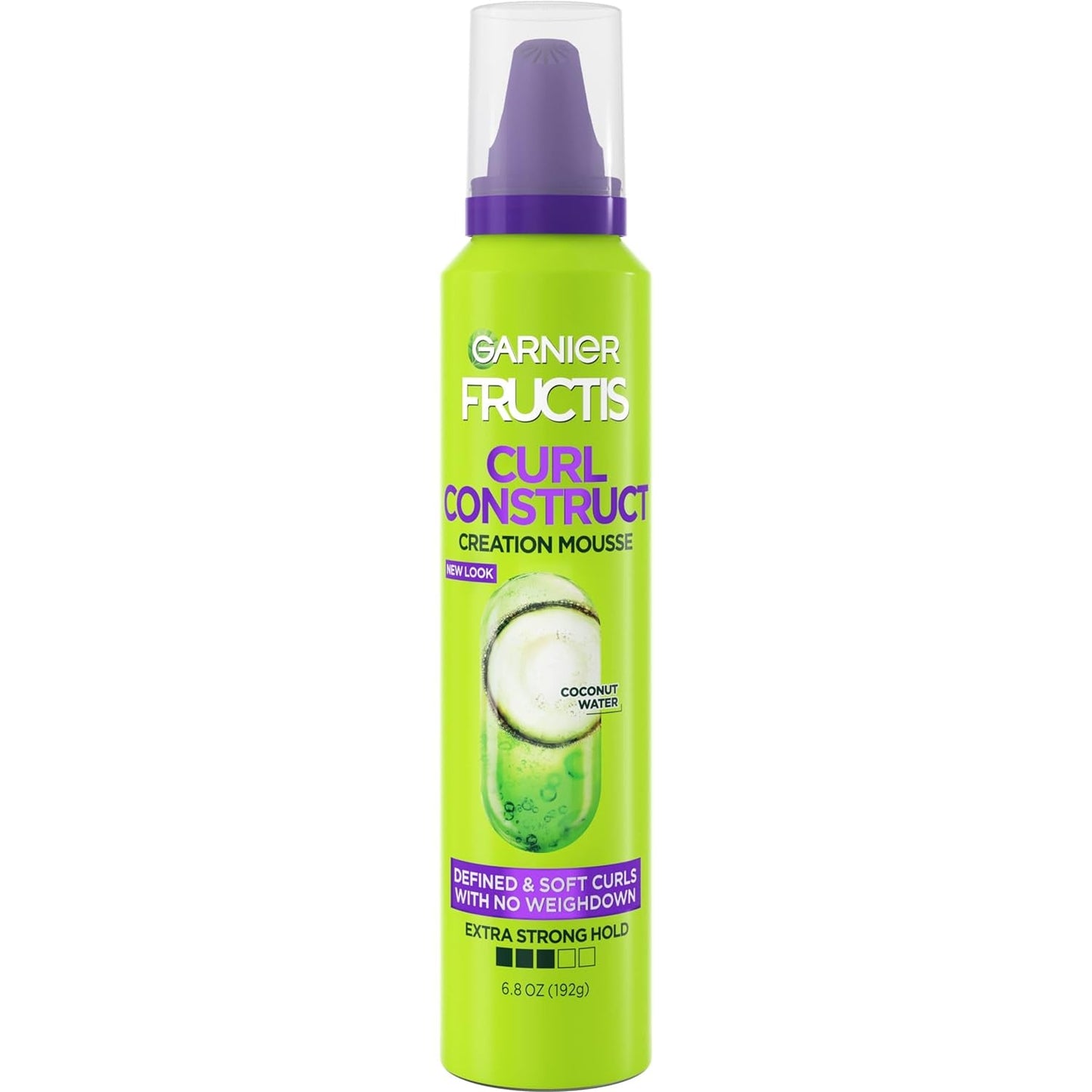 Fructis Style Curl Construct Creation Mousse, 6.8 Oz, 1 Count (Packaging May Vary)