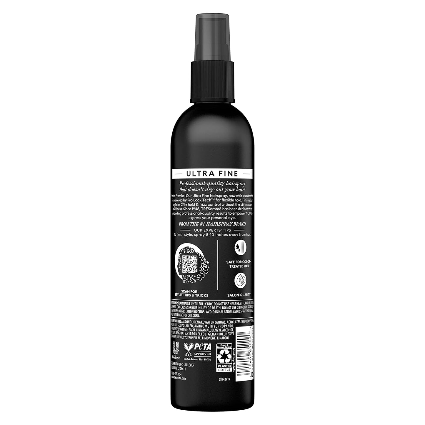 Non-Aero Hairspray Ultra Fine for 24-Hour Frizz Control 10 Fl Oz (Pack of 6)