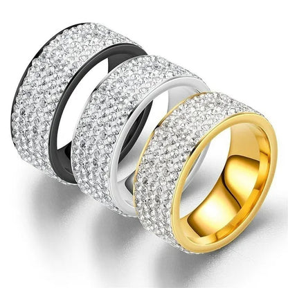 Sparkling 925 Solid Sterling Silver White Diamond Wedding Band Rings Engagement Anniversary Party Jewelry Size 5-12