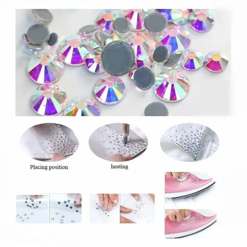 SS6-SS30 High Quality Hotfix Rhinestone Hot Fix Diamond Iron on Rhinestones for DIY