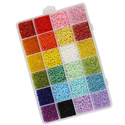 3Mm Glass Seed Spacer Beads for DIY Bracelet Necklace Earring Jewelry Making Accessorie Supplies
