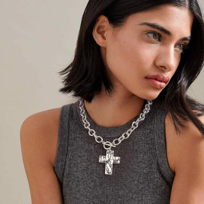 Trendy Vintage Cross Pendant Necklace for Men Women Cross Necklace Mens Jewelry