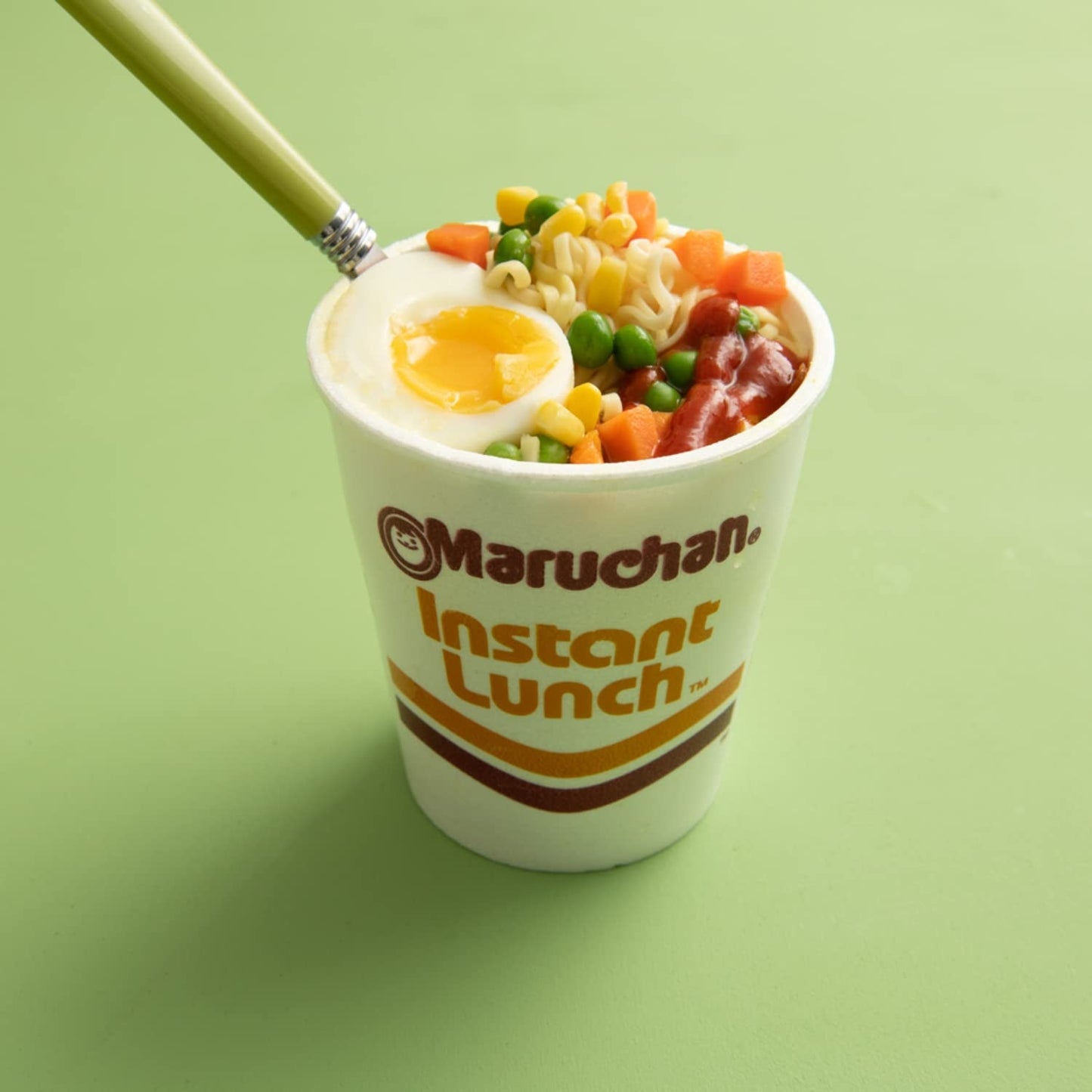 Ramen Instant Lunch Variety, 5 Flavors (Pack of 12) with  Chopsticks