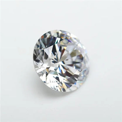 100pcs AAAAA Grade White 4-12mm Loose Zircon Stone Round Cut Cubic Zirconia