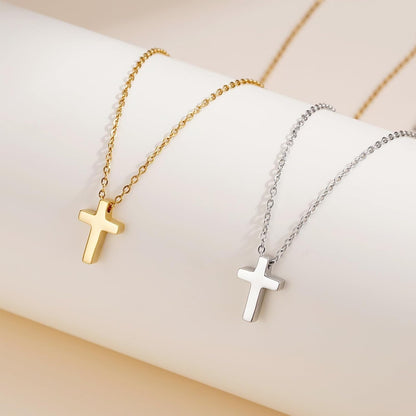 Valentines Day Gifts for Kids-Cross Necklace Gifts for Boys,Small Cross Pendant Necklace Religious First Communion Confirmation Baptism Jewelry Gifts