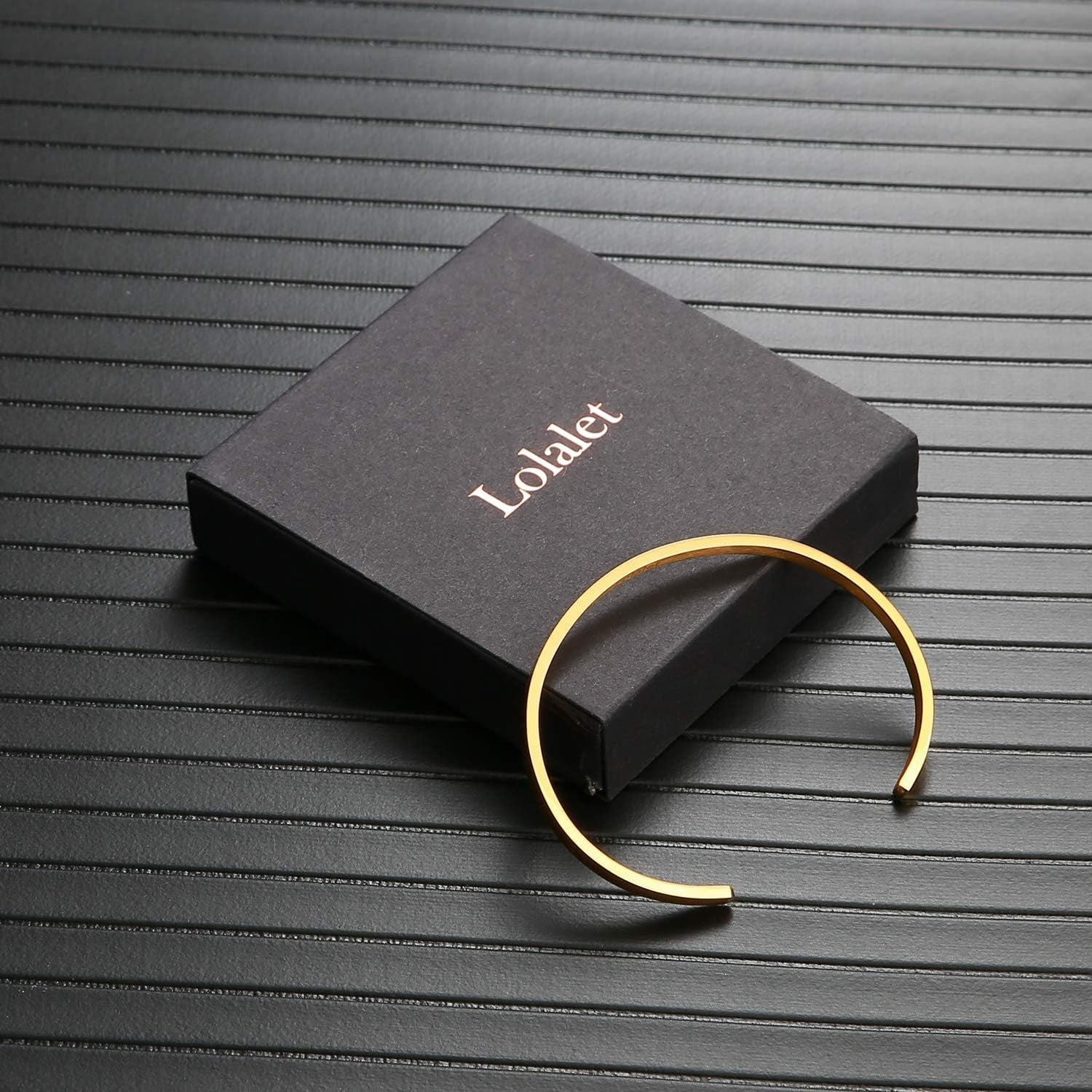 Thin Open Cuff Bracelet, Christmas Gift for Girlfriend Wife Mom, 18K Gold Plated Couples Oval Love Bracelets, Plain Polished Finish Open Cuff Bangle Jewelry Gift for Men Women
