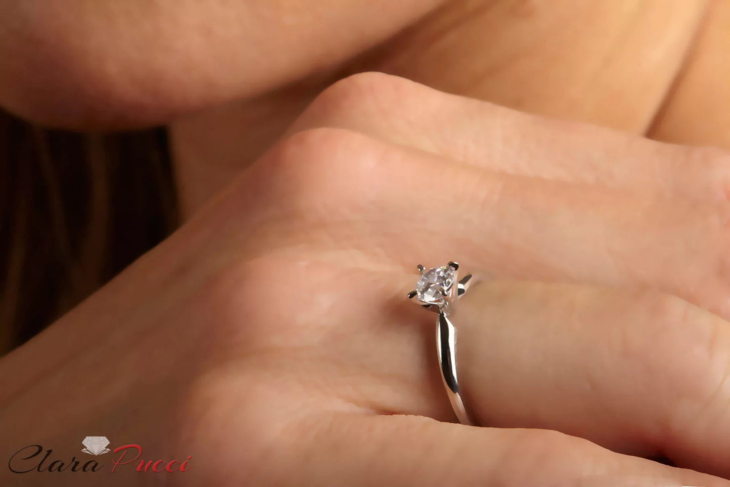 0.5 Ct Brilliant round Cut Simulated Diamond 14K White Gold Solitaire Engagement Ring SZ 10.5