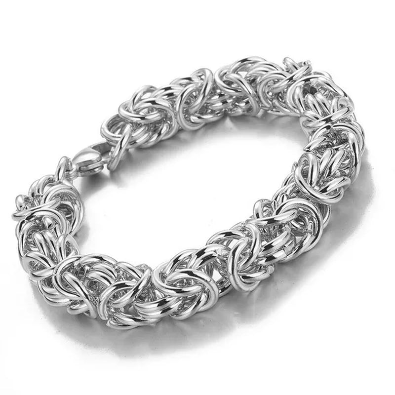 6/8/11mm Men Chain Silver Byzantine Stainless Steel Curb Chain Cuban Necklace 16"-40" Bracelet 7"-11"