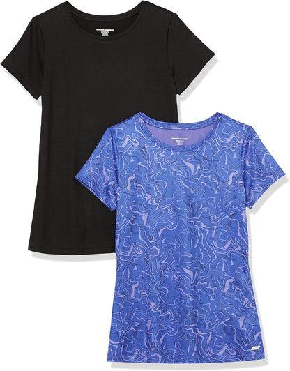 Women'S Tech Stretch Short-Sleeve Crewneck T-Shirt (Available in plus Size), Multipacks