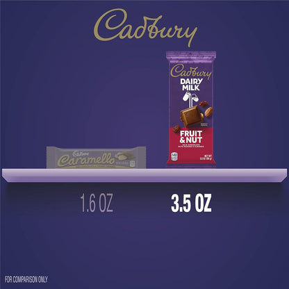 DAIRY MILK Fruit & Nut Milk Chocolate Candy Bar, 3.5 Oz