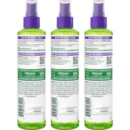 Fructis Style Curl Shape Defining Spray Gel for No Frizz, 8.5 Fl Oz, 3 Count (Packaging May Vary)