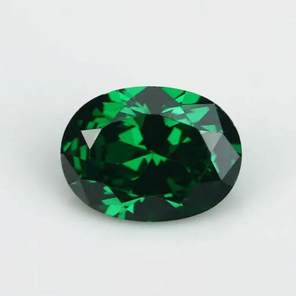 6X8Mm Green Emerald Sapphire Oval Cut Shape VVS AAAAA Loose Gemstone