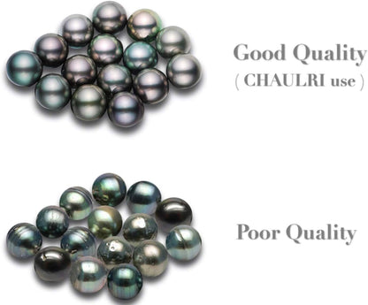 Infinity Earrings AAA Top Grade Genuine Tahitian Black Pearl 8-9Mm 18K Gold Plated 925 Sterling Silver – Birthday Anniversary Jewelry Gifts for Women (18K White Gold)