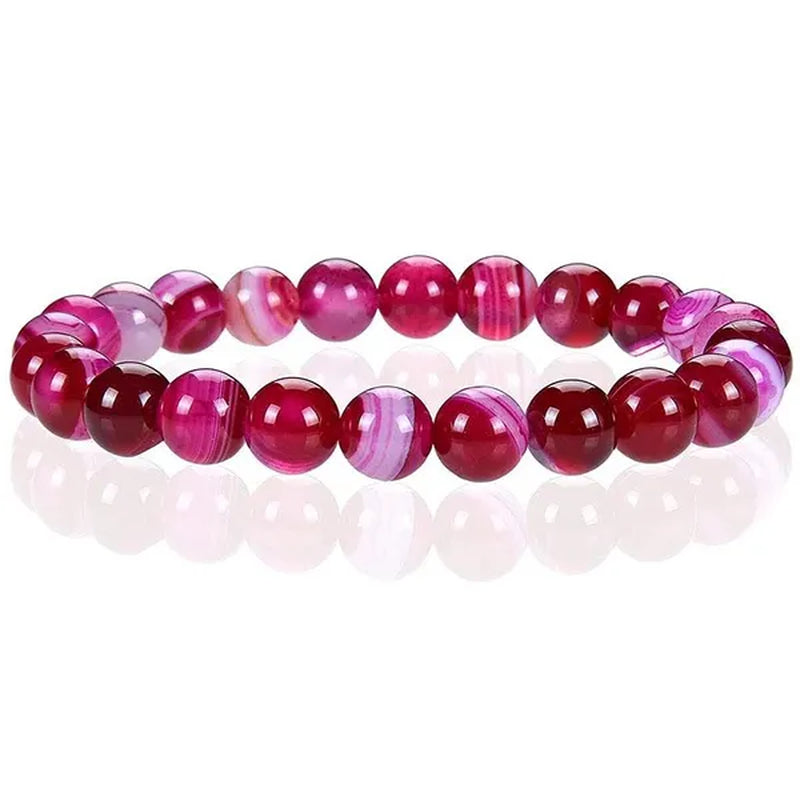6Mm 8Mm Natural Stone Chakra Beaded Charm Bracelets Tiger Eye Amethyst Lapis Lazuli round Beads Bracelet Women Yoga Jewelry