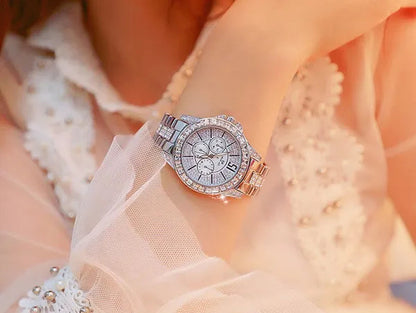 Fashion Women Watches Luxury Brand Watch Bracelet Quartz Diamond Rose Gold Ladies Wrist Watches for Women Wristwatch Montre Femme