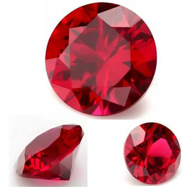 Large Ruby Unheated 10.50 Cts Natural Mined 11.0mm Sri-Lanka Garnet Ruby Pigeon Red Round Cut VVS Loose Gem