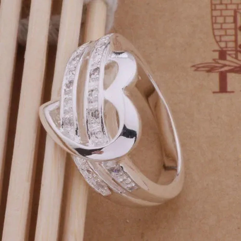 Love Heart Women Wedding Diamond Ring Gifts(Size:5/6 /7 /8 /9/10) HANNAH MARTIN