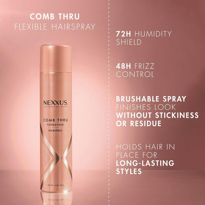 Flexible Hold Hairspray Comb Thru for a Lightweight, Brushable Hold, with Styleprotect Technology 10 Oz