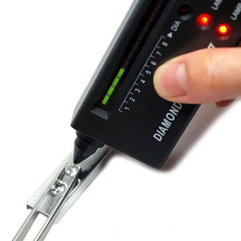 Jewellery Diamond Hardness Meter Gemstone Gem Tester Selector LED Diamond Indicator Test Pen Audio Portable Jewelry Tester Tool