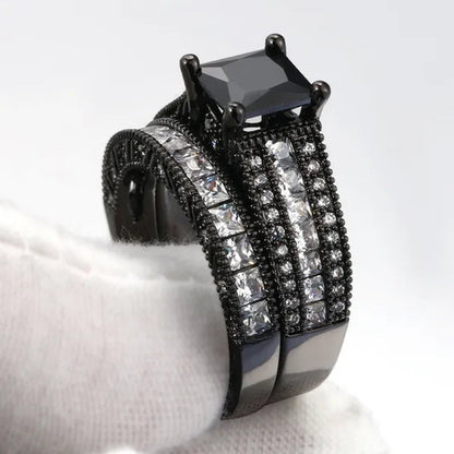 Boutique Noble Retro Men and Women Couples Ring Men Titanium Steel Anniversary Christmas Gift Beach Party Jewelry