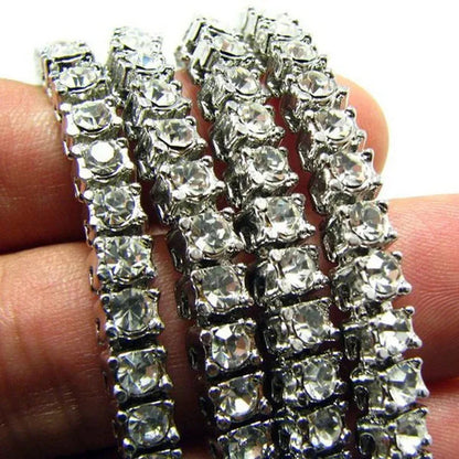Gold Silver Clear Cz Stones Iced Out Men 1 Row 24inch 30inch Chain Hip Hop Necklace